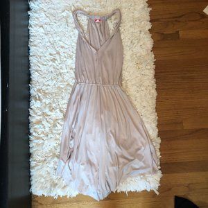 Gorgeous mid length silver dress